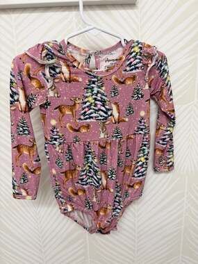 Pipsqueaks Snowflake Kisses Bamboo Viscose Bubble Romper